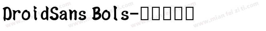 DroidSans Bols字体转换